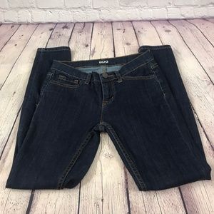 BDG Mid Rise Twig Ankle Skinny DarkWash Blue Jeans